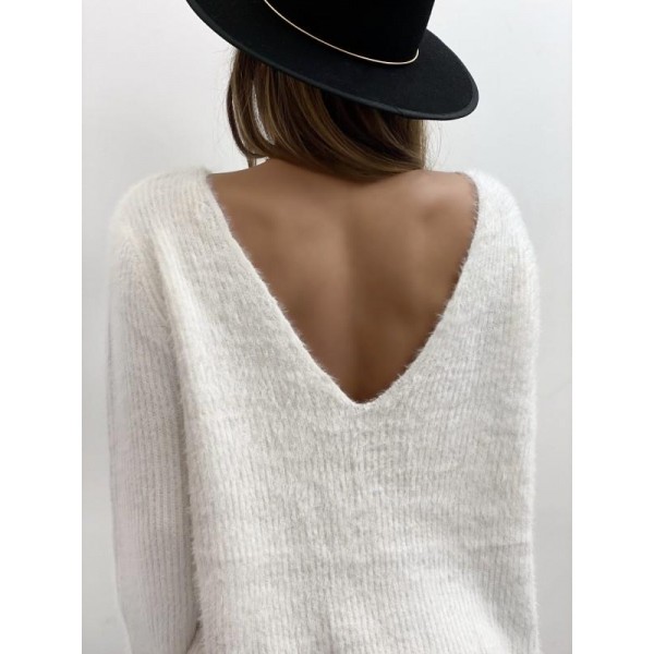 Back and Forth White Sweater