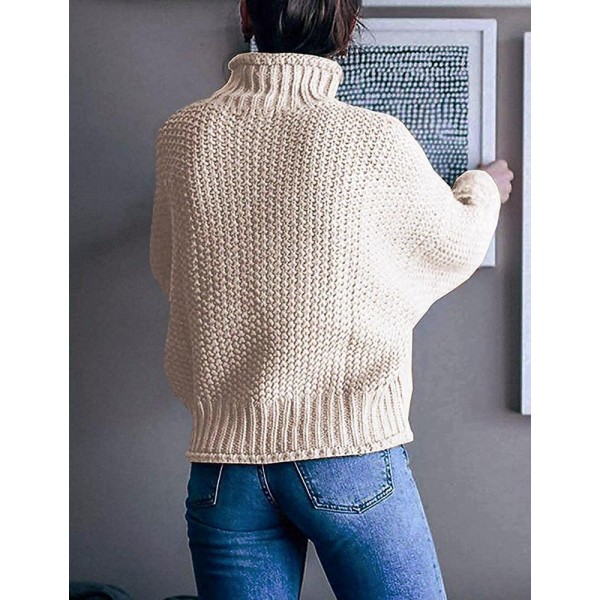 Basic Plain Long Sleeve Sweater