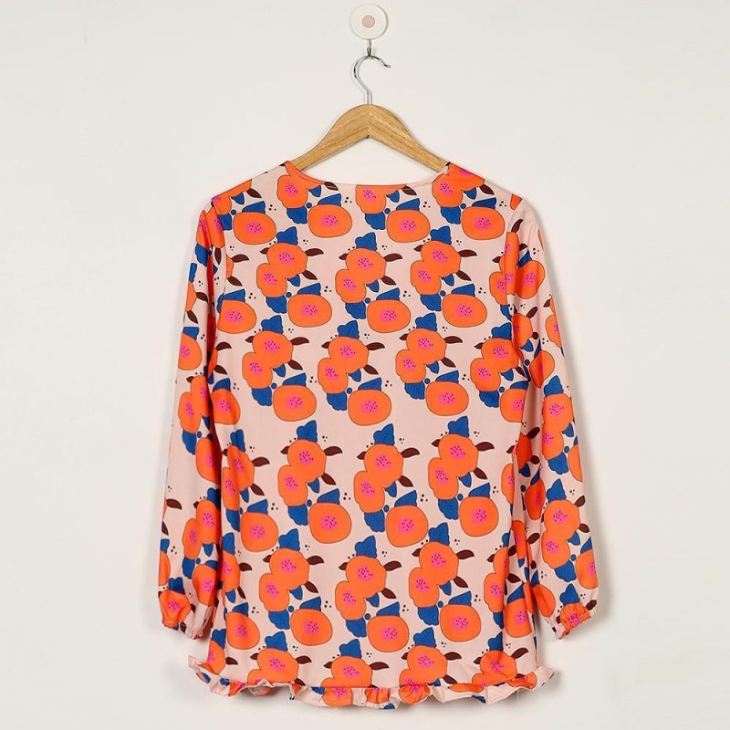 Bright About Now Floral Print Top