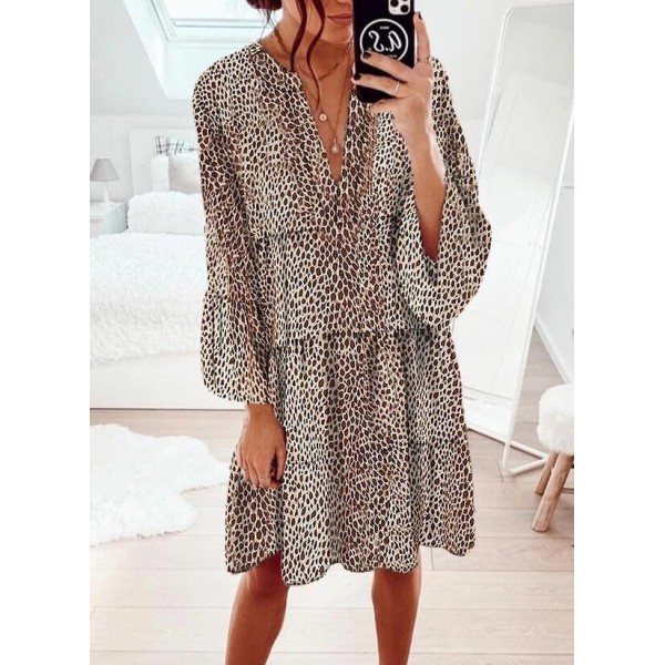 Keep up the Pace Leopard Print Dress