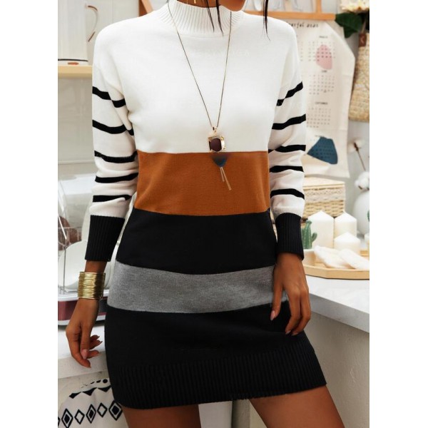 Lucky Charm Striped Sweater Dress