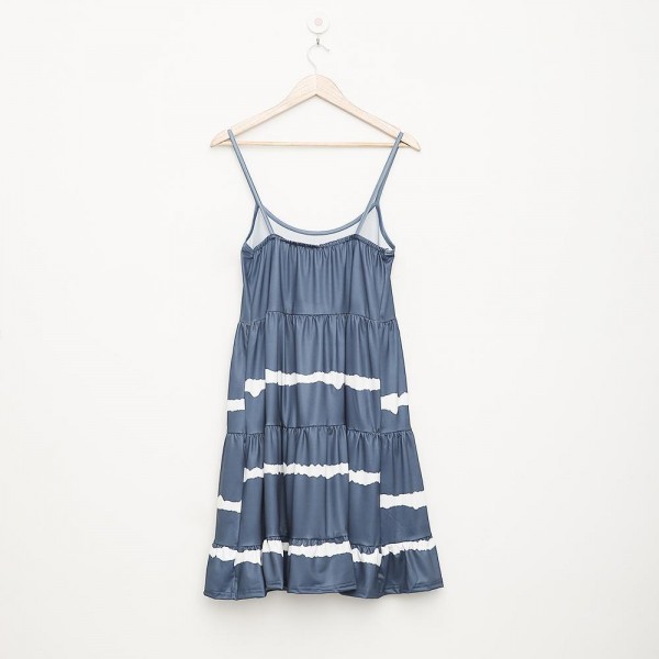 One Fine Day Blue Tie Dye Dress