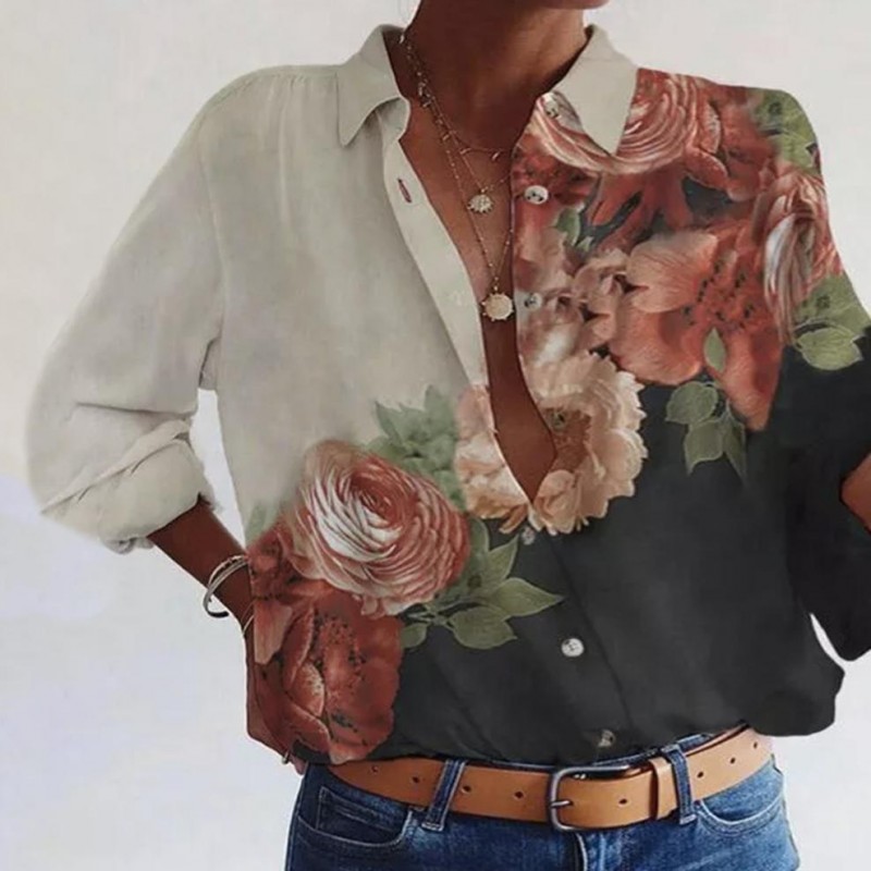 Perennial Garden Button-up Blouse