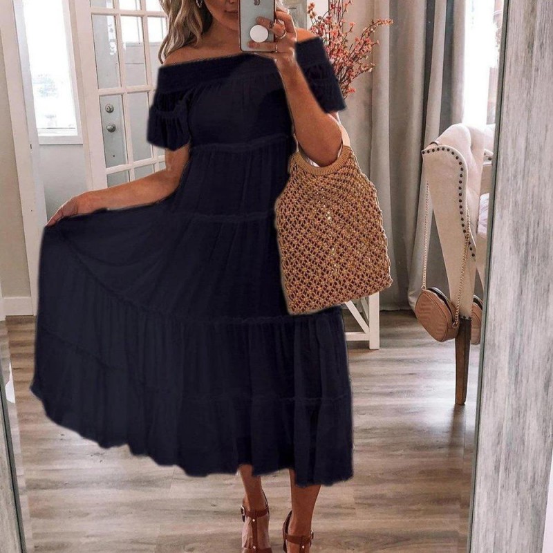 Set the Mood Black Maxi Dress