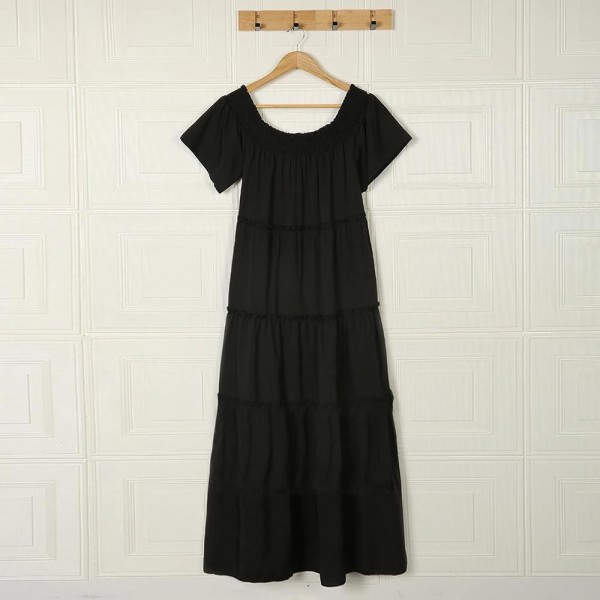 Set the Mood Black Maxi Dress