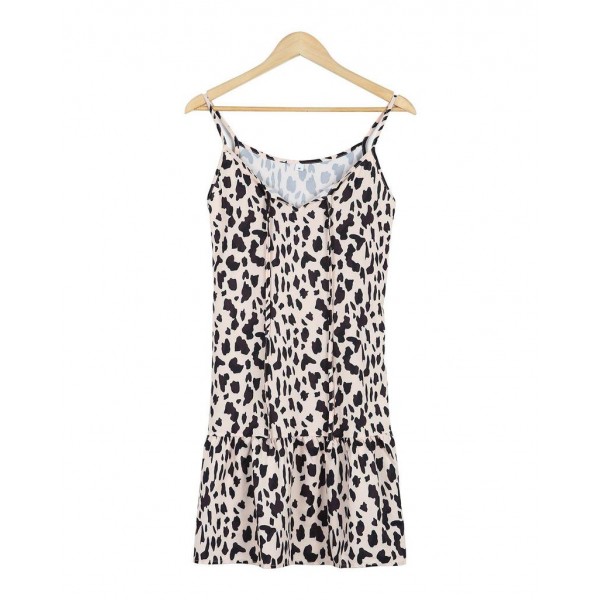 Stylish Leopard Print Mini Dress