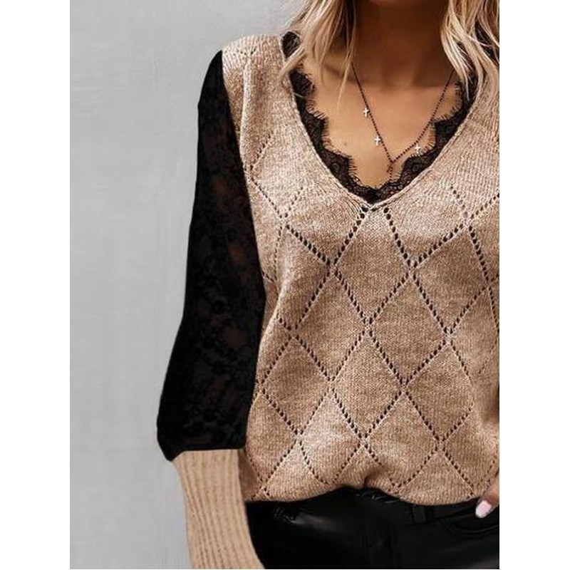 True Beauty Two Tone Sweater