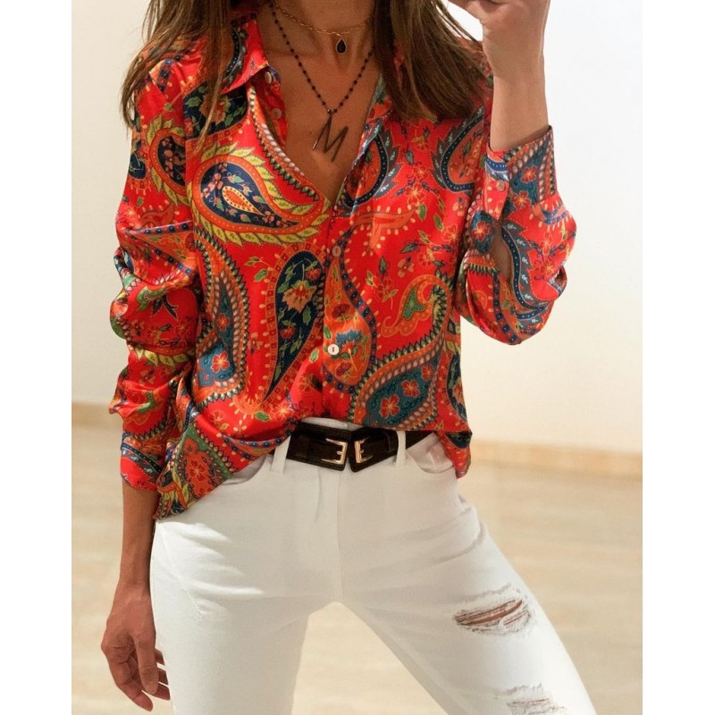 Stunning Long Sleeve Printed Shirt