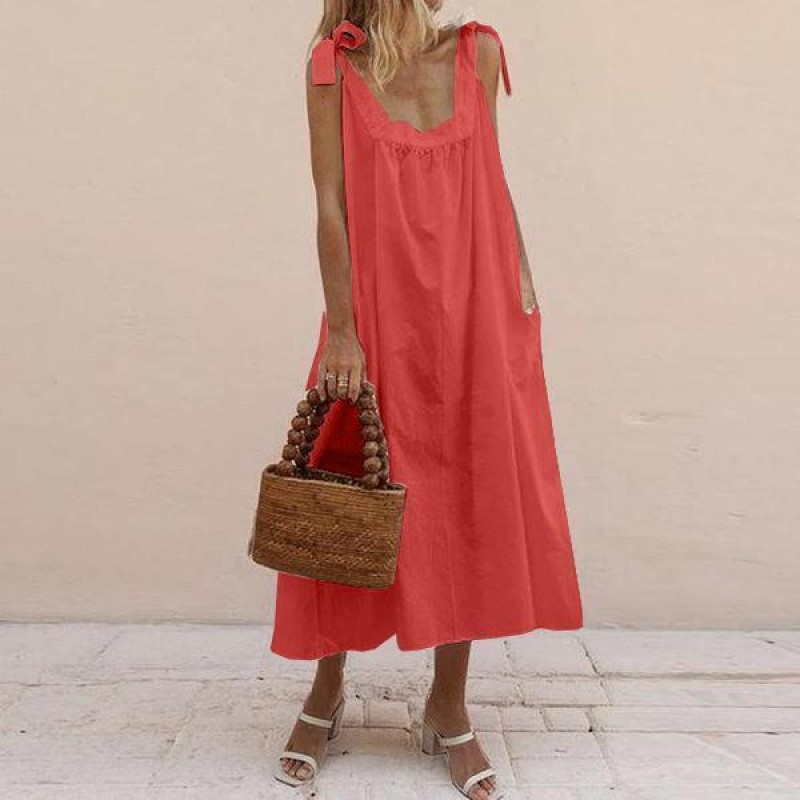 Elegant Sleeveless Ruffle Babydoll Maxi Dress