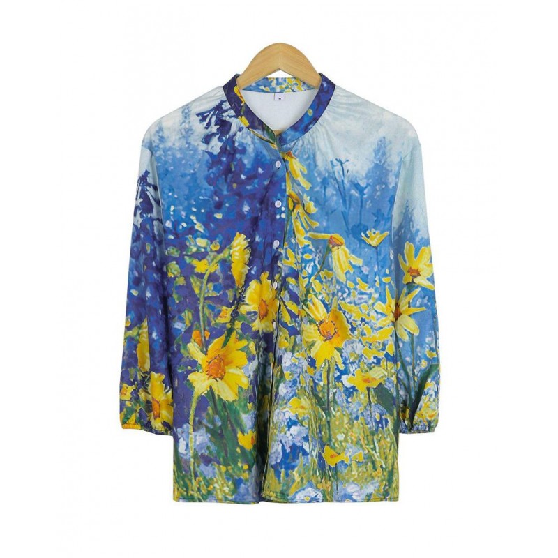 Attractive Print Button Front Closure Shirt