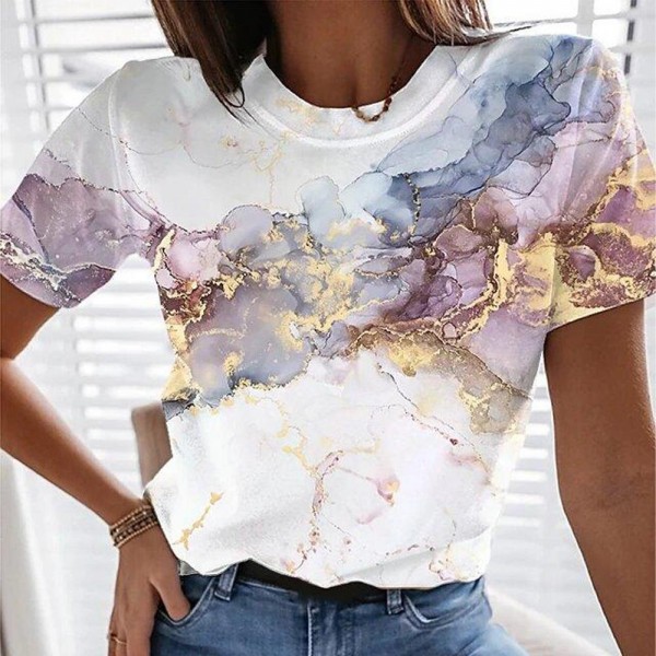 Comfy Print Short Sleeve Top