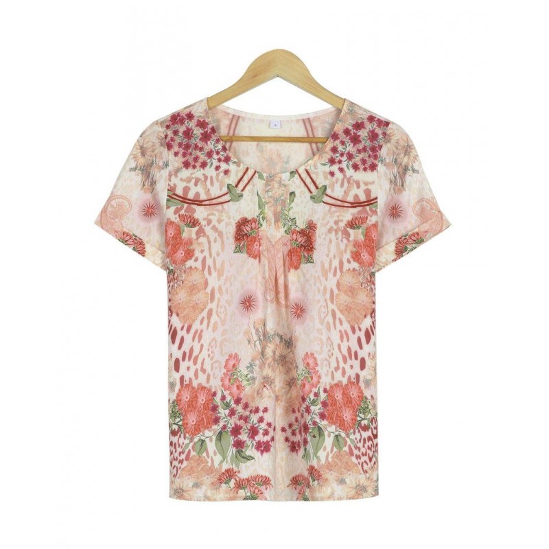 Groovy Print Short Sleeve Top