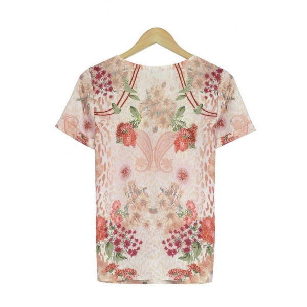 Groovy Print Short Sleeve Top