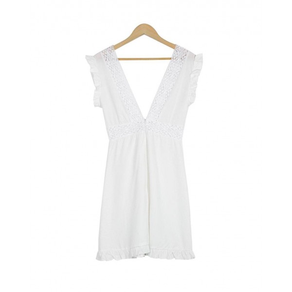 Temperament Sleeveless Plain Mini Dress