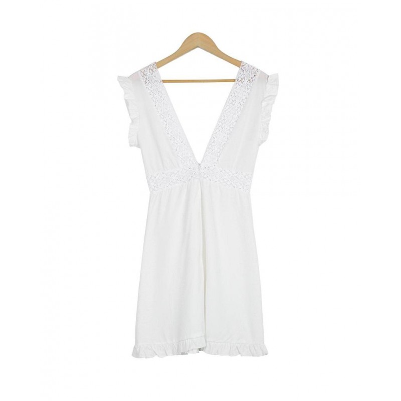 Temperament Sleeveless Plain Mini Dress