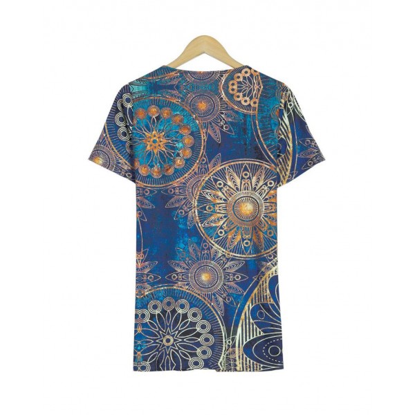 Special Short Sleeve Printed Top