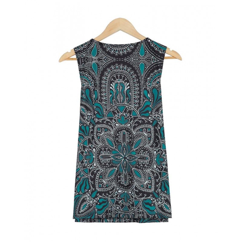 Cool Zip V-Neck Sleeveless Top