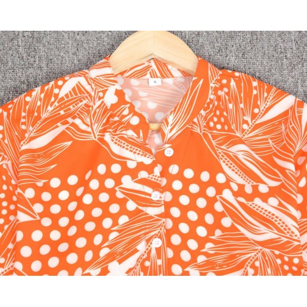 Stunning Orange Print Shirt