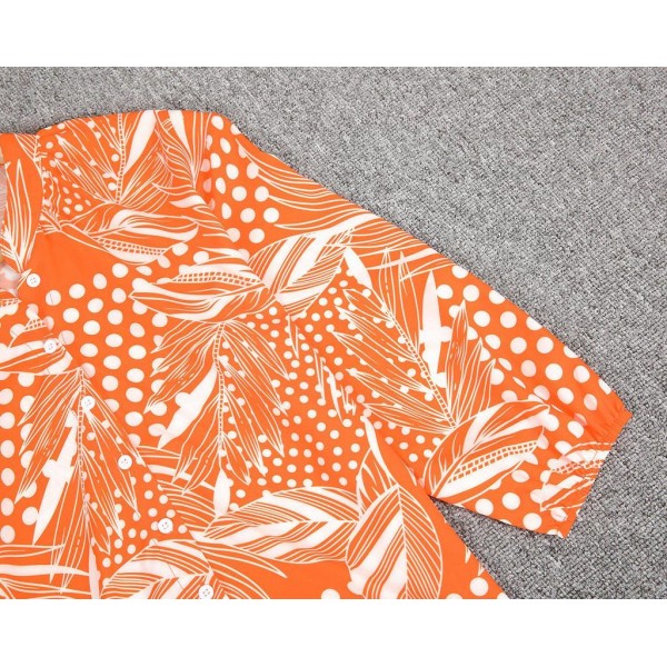 Stunning Orange Print Shirt