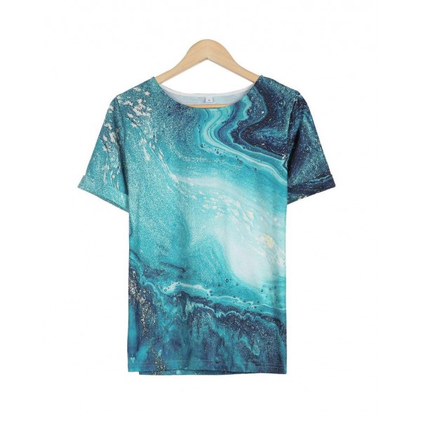 Fresh Print Short Sleeve Top