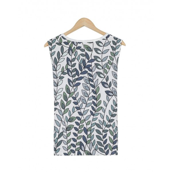 Stylish Print Sleeveless Top