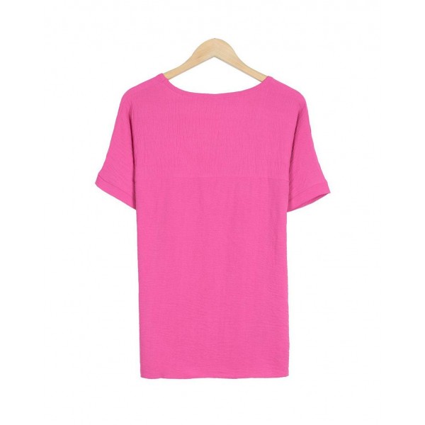 Basic Plain Short Sleeve Top