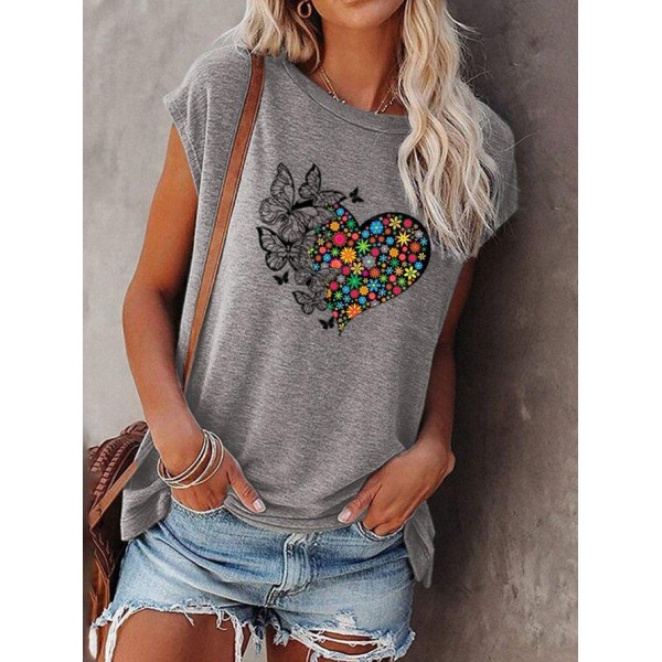 Comfy Print Short Sleeve Top