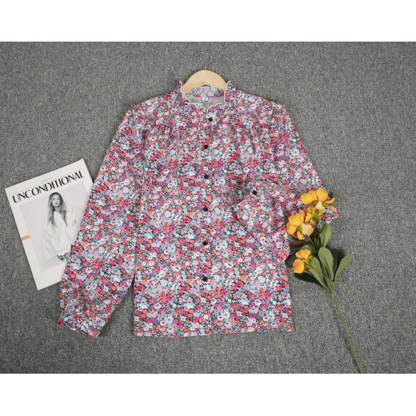 Romantic Ditsy Floral Print Long Sleeve Shirt