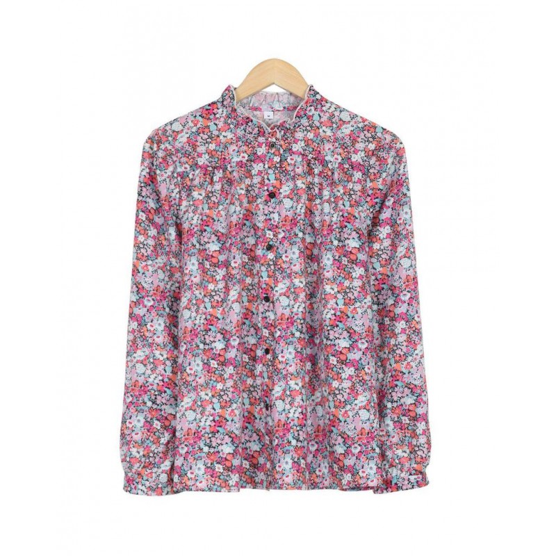 Romantic Ditsy Floral Print Long Sleeve Shirt