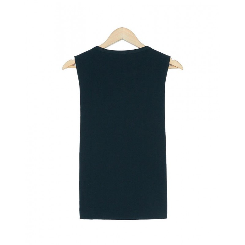 Classy V-Neck Plain Sleeveless Top