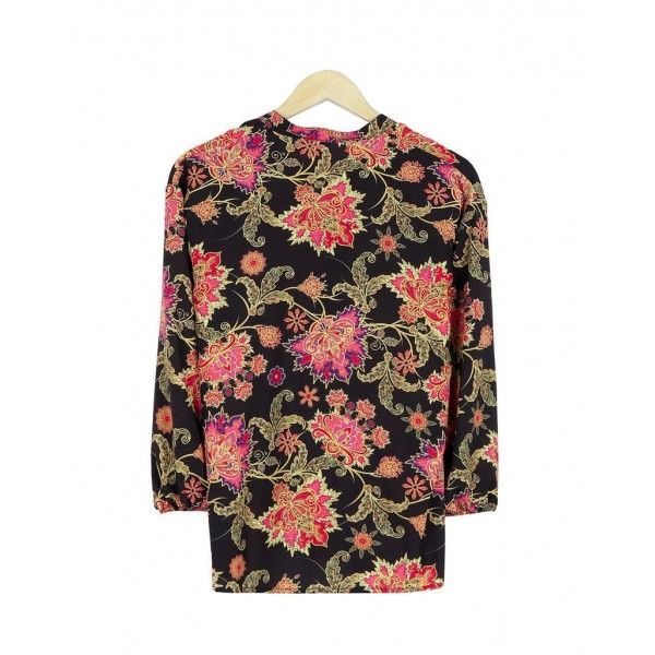 Groovy Print 3/4 Sleeve Shirt