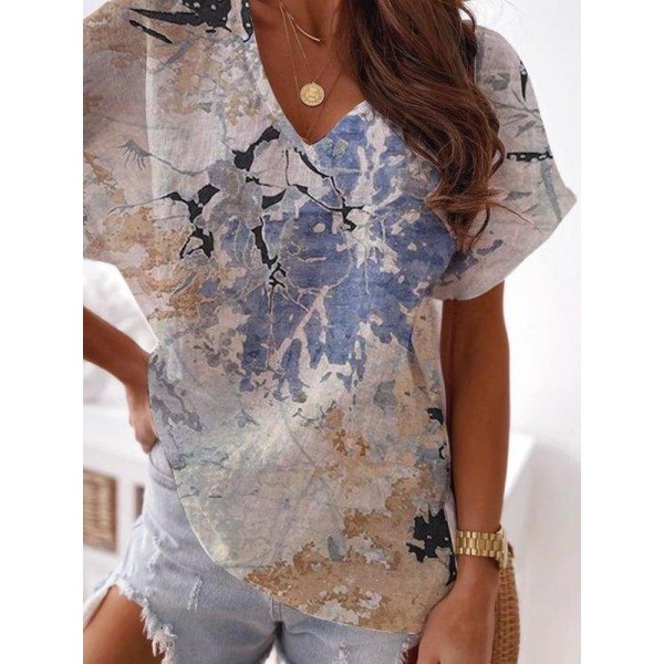 Youthful Print Short Sleeve Top