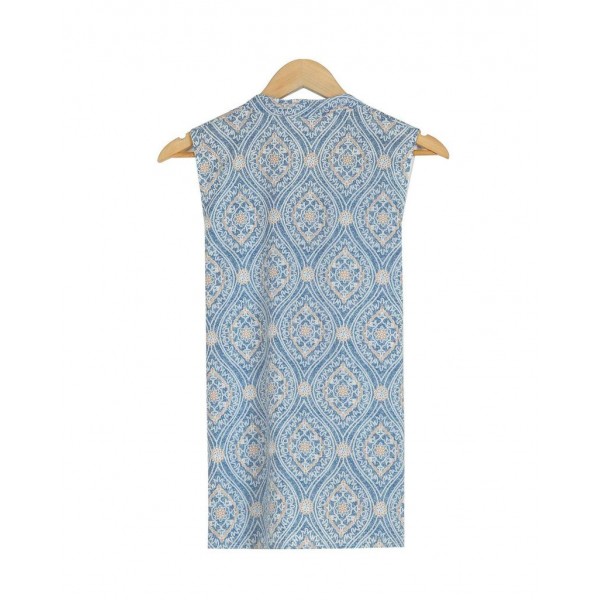 Special Print V-Neck Sleeveless Top