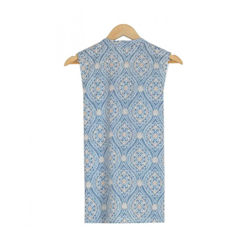 Special Print V-Neck Sleeveless Top