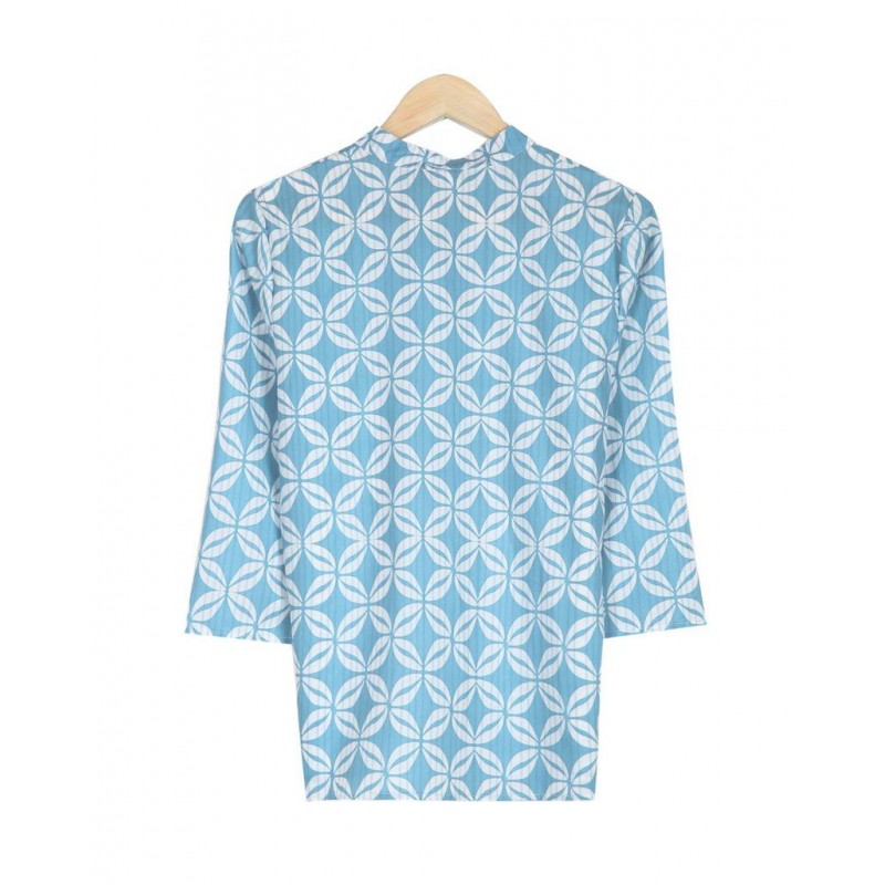 Groovy Print 3/4 Sleeve Top