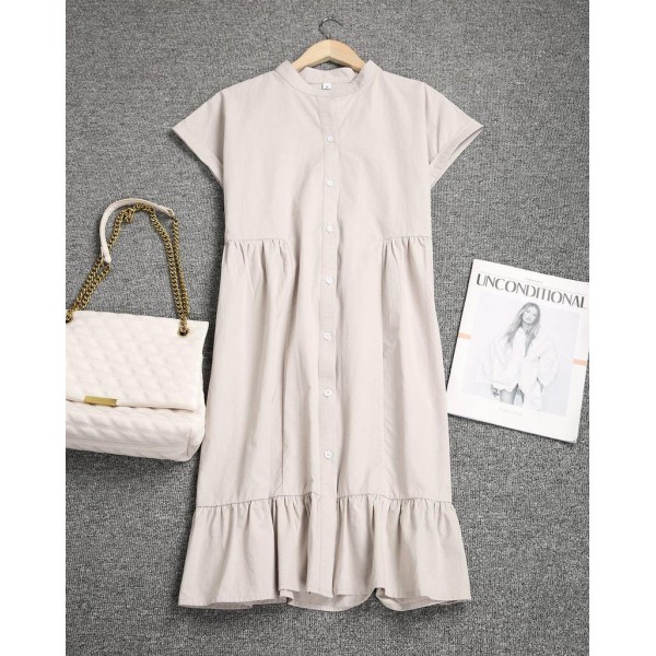 Classy Plain Sleeveless Mini Dress