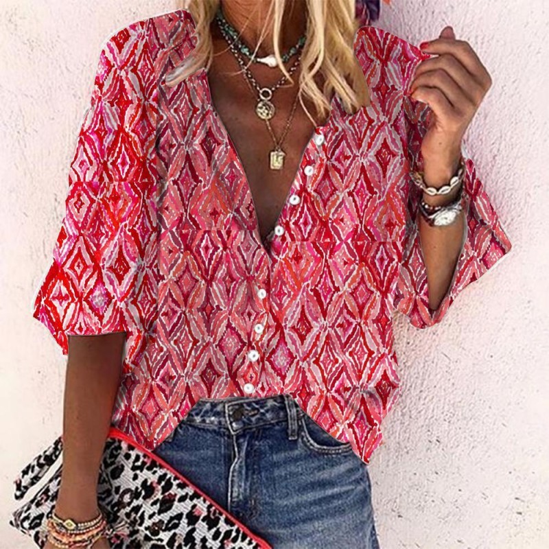 Sweet Print Long Sleeve Shirt