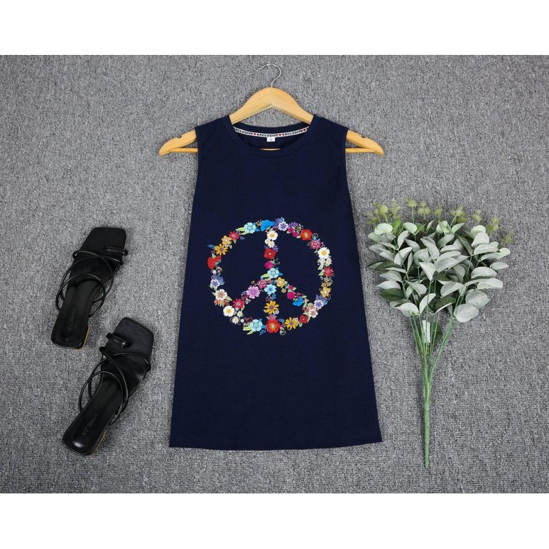 Comfy Floral Print Round Neck Sleeveless Top