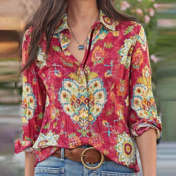 Stylish Print Long Sleeve Shirt