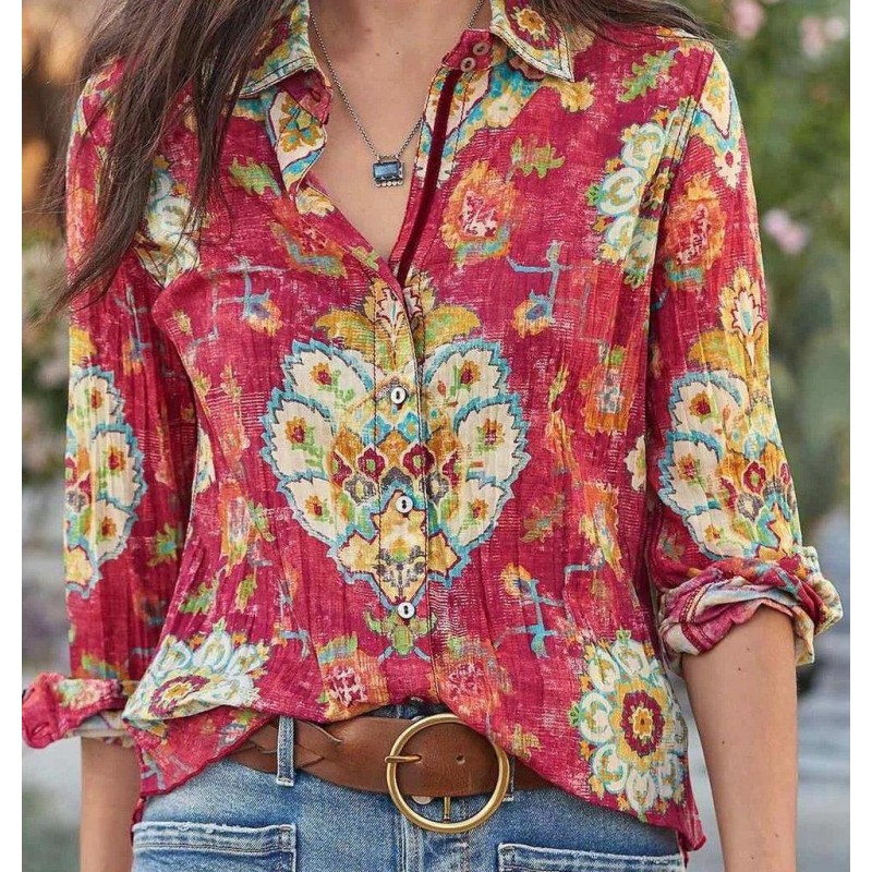 Stylish Print Long Sleeve Shirt