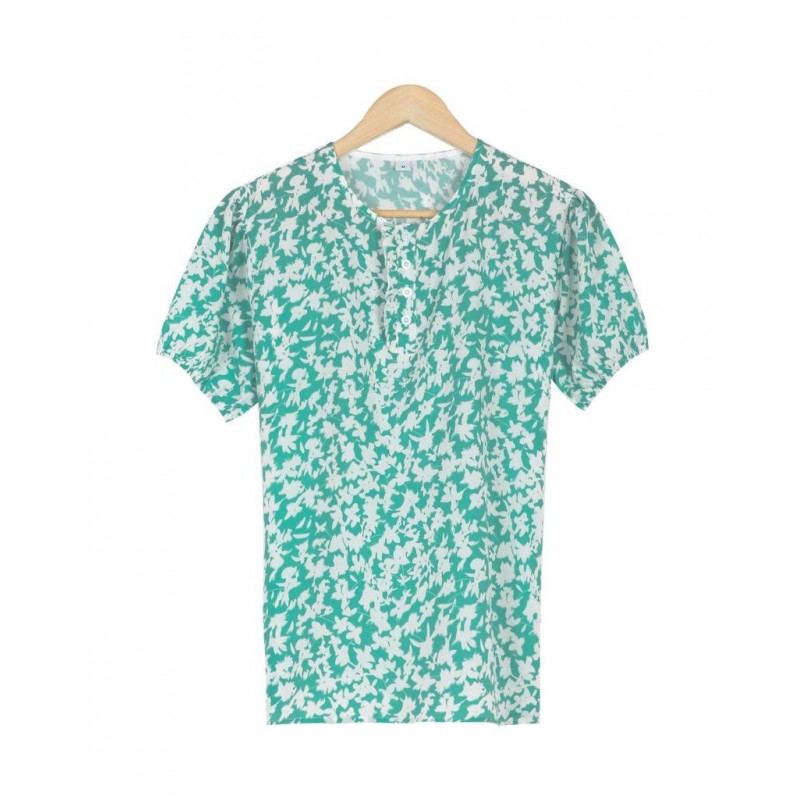 Fresh Print Short Sleeve Top