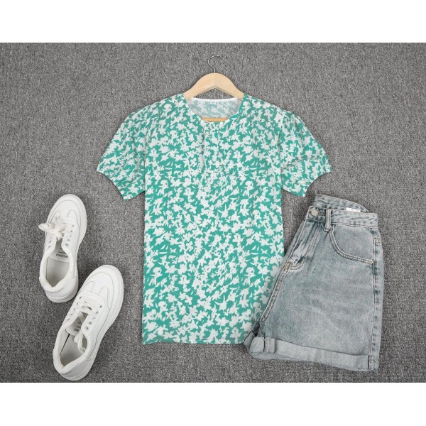 Fresh Print Short Sleeve Top