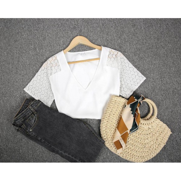 Classy Plain Short Sleeve Top