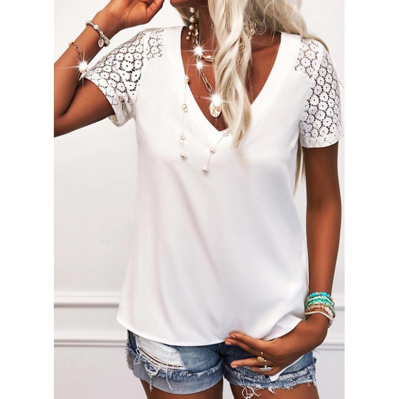 Classy Plain Short Sleeve Top