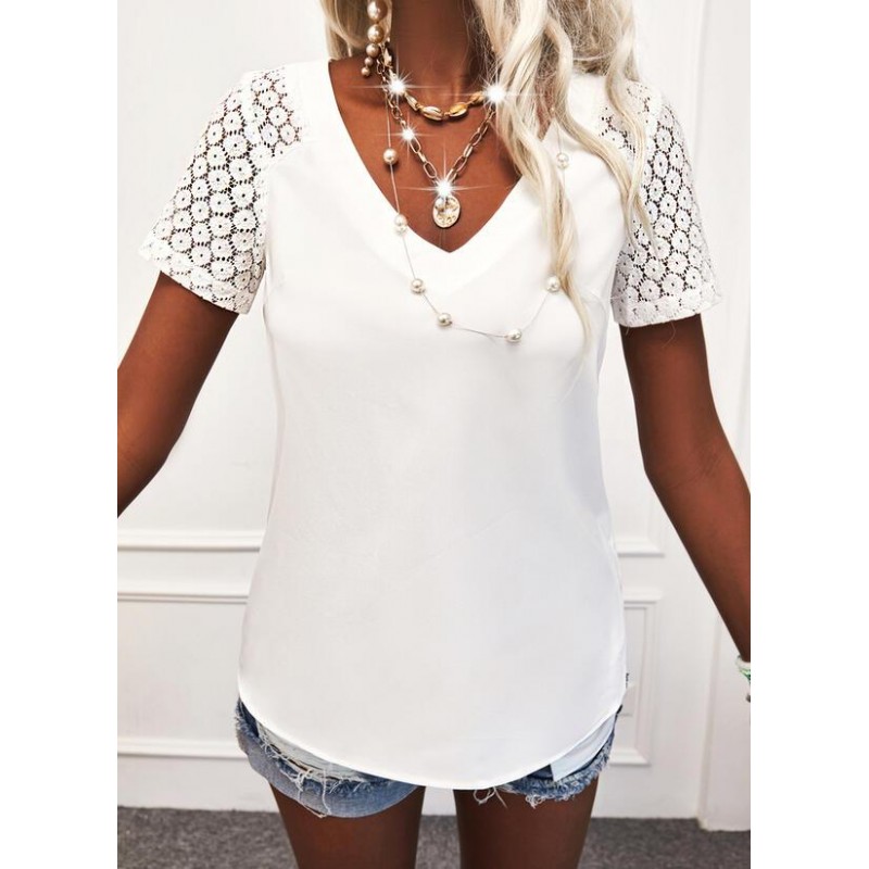 Classy Plain Short Sleeve Top