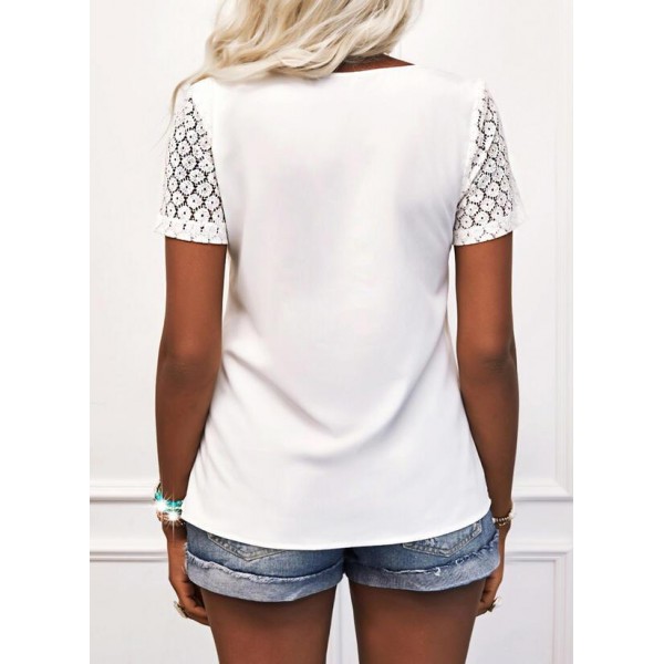 Classy Plain Short Sleeve Top