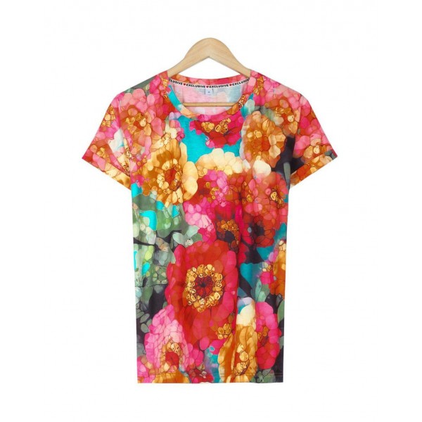 Attractive Print Short Sleeve Top