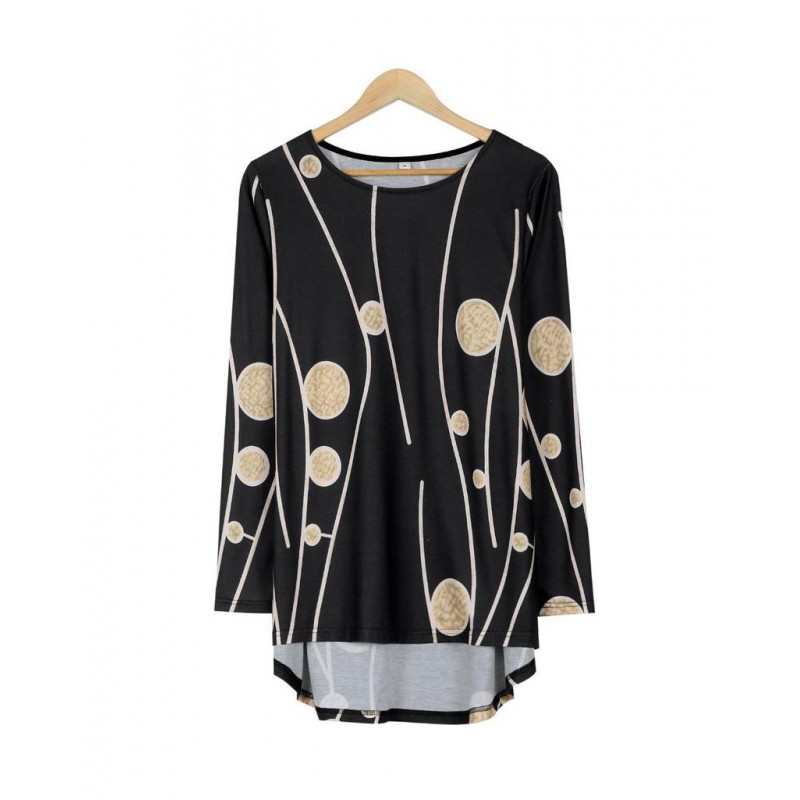 Comfy Print Long Sleeve Top