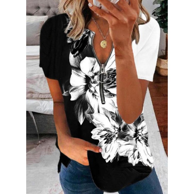 Cool Print Short Sleeve Top