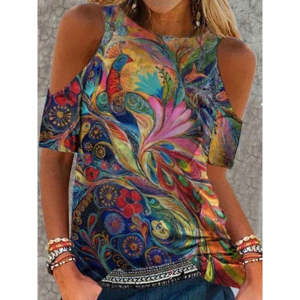 Special Print Short Sleeve Top